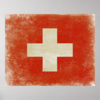 Poster avec Distressed Suisse
