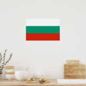 Poster avec Drapeau de Bulgarie (Cuisine)
