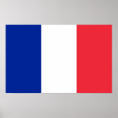 Poster avec Drapeau de France (Devant)