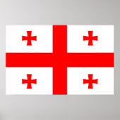 Poster avec Drapeau de Géorgie (Devant)