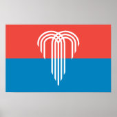 Poster avec Drapeau de Kansas City, Missouri (Devant)