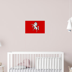 Poster avec Drapeau de Kent, Angleterre