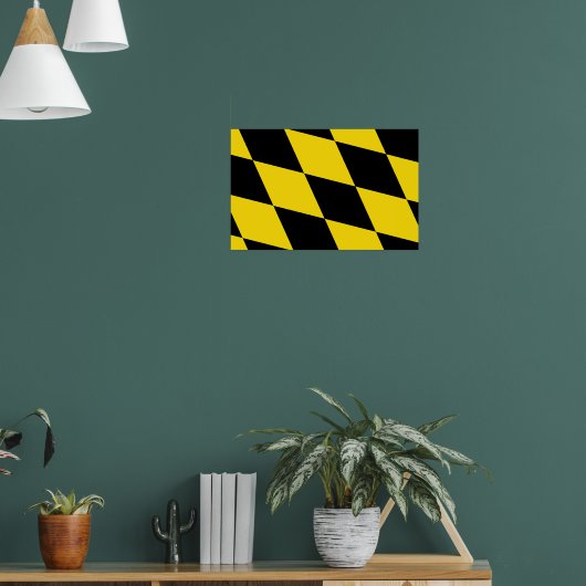 Poster avec Drapeau de Munich, Allemagne (Salon 1)