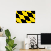 Poster avec Drapeau de Munich, Allemagne (Bureau à domicile)