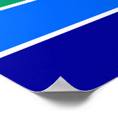 Poster avec Drapeau de Saint-Pétersbourg (Coin)