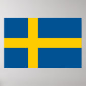 Poster avec Drapeau de Suède (Devant)