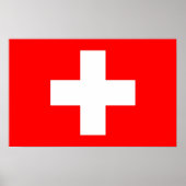Poster avec Drapeau de Suisse (Devant)