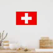 Poster avec Drapeau de Suisse (Cuisine)