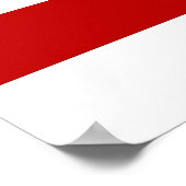 Poster avec Drapeau de Washington DC, États-Unis. (Coin)