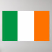 Poster avec Drapeau d'Irlande (Devant)