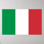 Poster avec Drapeau d'Italie (Devant)