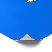 Poster avec Drapeau du Connecticut, U.S.A. (Coin)