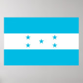 Poster avec Drapeau du Honduras (Devant)