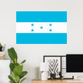 Poster avec Drapeau du Honduras (Bureau à domicile)