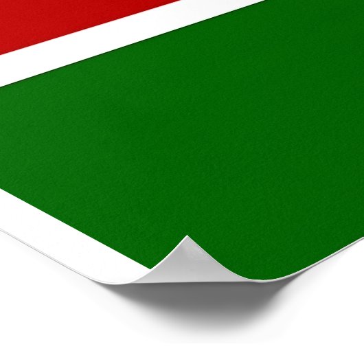 Poster avec Drapeau du Kenya (Coin)