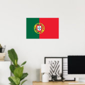 Poster avec Drapeau du Portugal (Bureau à domicile)