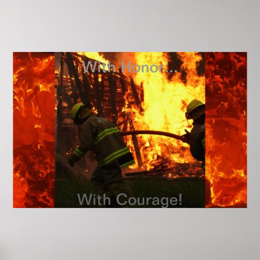 Poster Avec honneur... Avec courage ! (Devant)