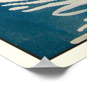 Poster avec illustration estivale Vintage (Coin)