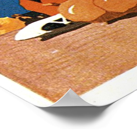 Poster avec imprimé Californie Vintage (Coin)