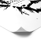 Poster avec imprimé noir et blanc Leo (Coin)