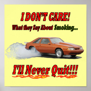 Poster avec "Je me fiche de ce qu'ils disent..."