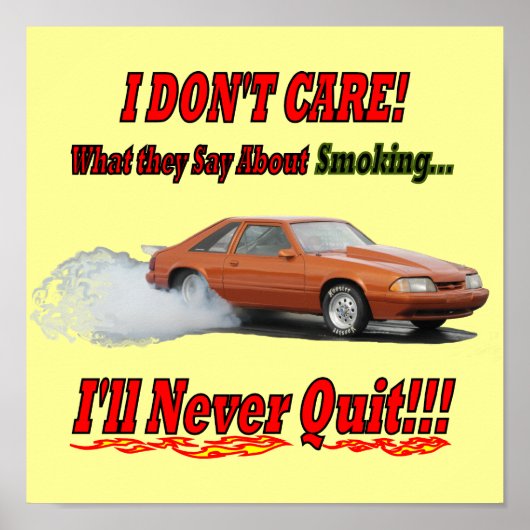 Poster avec "Je me fiche de ce qu'ils disent..." (Devant)