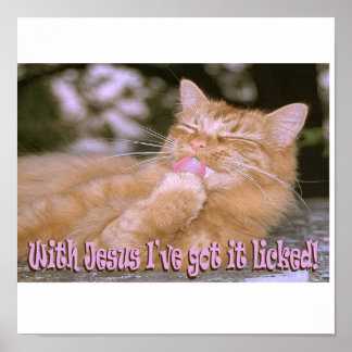 Poster Avec JESUS, Je L'Ai Laissé Perdre