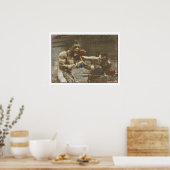 Poster avec la scène de boxe du côté des annales (Cuisine)