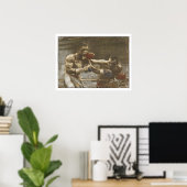 Poster avec la scène de boxe du côté des annales (Bureau à domicile)
