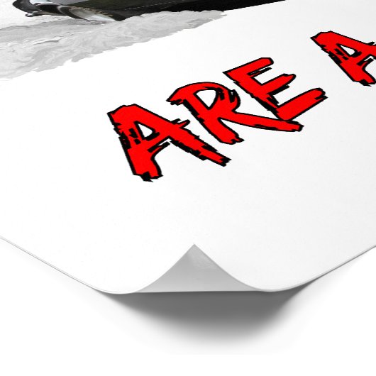 Poster avec le design "Weekends Are A Drag!" (Coin)