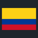 Poster avec le drapeau de la Colombie<br><div class="desc">Belle énorme affiche avec le drapeau de la Colombie. Ce produit est personnalisable.</div>