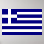 Poster avec le drapeau de la Grèce (Devant)