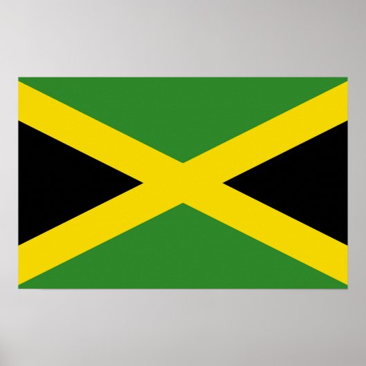 Poster avec le drapeau de la Jamaïque (Devant)