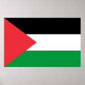Poster avec le drapeau de la Palestine (Devant)
