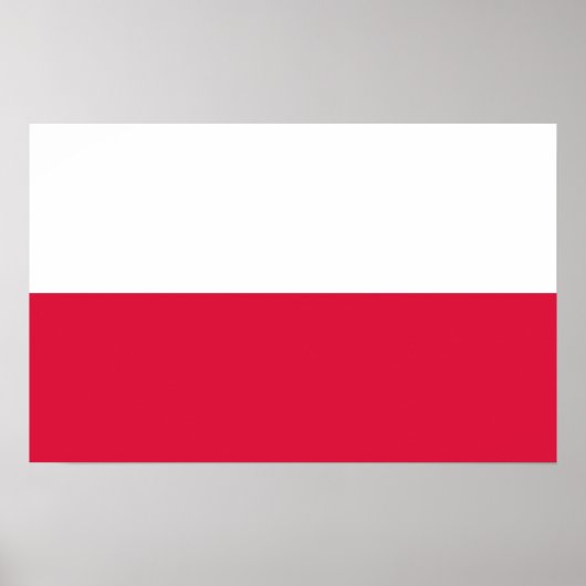 Poster avec le drapeau de la Pologne (Devant)