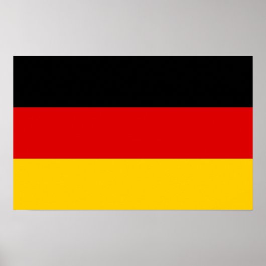 Poster avec le drapeau de l'Allemagne (Devant)
