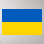 Poster avec le drapeau de l'Ukraine (Devant)