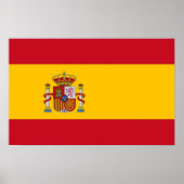 Poster avec le drapeau d'Espagne (Devant)