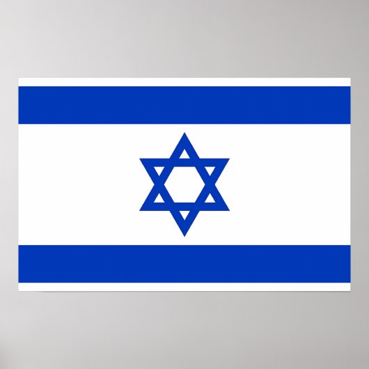 Poster avec le drapeau d'Israël (Devant)