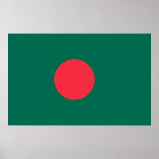 Poster avec le drapeau du Bangladesh (Devant)