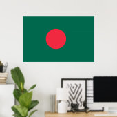 Poster avec le drapeau du Bangladesh (Bureau à domicile)