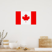 Poster avec le drapeau du Canada (Cuisine)