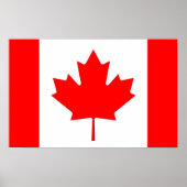 Poster avec le drapeau du Canada (Devant)