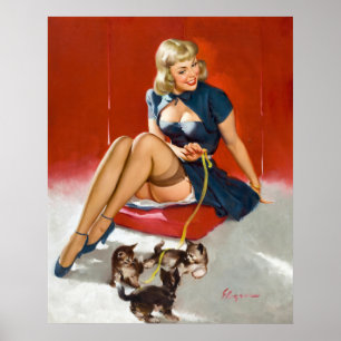 Poster Avec le Pin de chatons