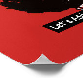 Poster avec message et possum (Coin)