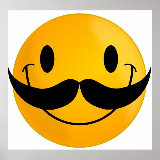 Poster avec Moustache (Devant)