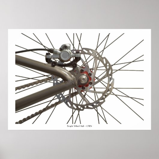 Poster avec moyeu de roue à vélo (Devant)