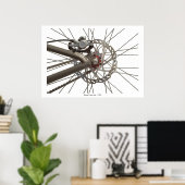 Poster avec moyeu de roue à vélo (Bureau à domicile)