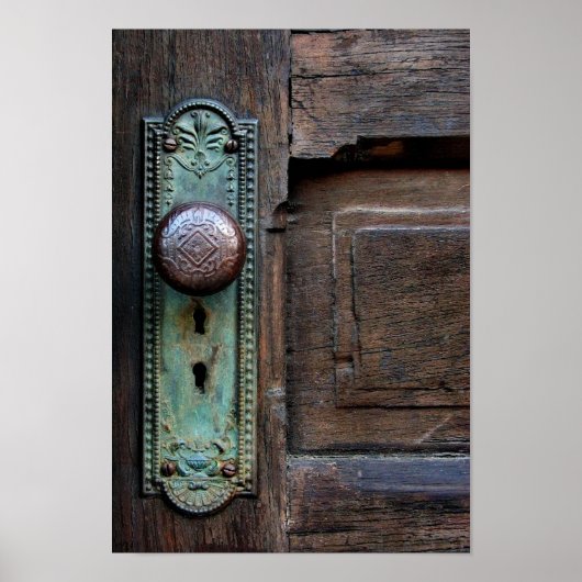 Poster avec options 'Old Door Knob' de Joanne Coyl (Devant)