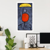 Poster Avec parapluie par Paul Klee (Bureau à domicile)